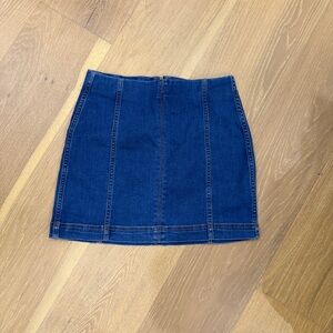 wild fable Dark Blue Denim Mini Skirt